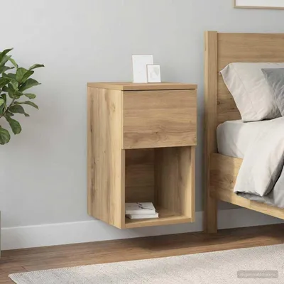 Zdjęcie produktu dla Maison Exclusive – szafka nocna z drewna dębowego Artisan, 29 x 31,5 x 49 cm, materiał drewnopochodny