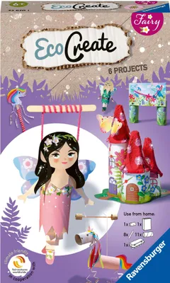 Produktbild von Ravensburger EcoCreate 236720 - Sparkle with the Fairies - DIY Bastelset für Kinder ab 6 Jahren
