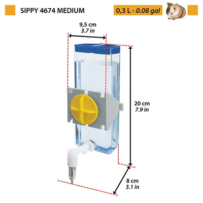 Image de Ferplast Sippy Buveur Pour Petits Animaux 300Ml