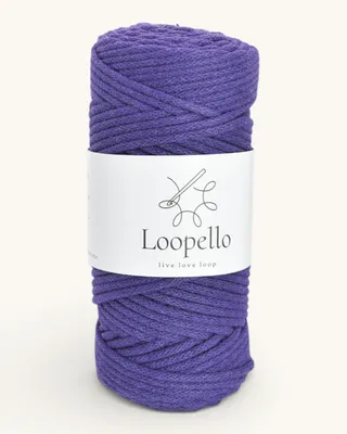 Produktbild von Loopello Baumwollkordel Pro 3 mm 100 m – Violett