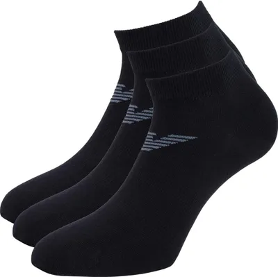 Produktbild von EMPORIO ARMANI 3 Pack Herren Sneaker Socks Blau/Navy/Dunkrlblau S/M (39-42)