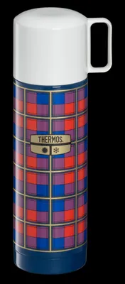 Obrázek produktu pro THERMOS Láhev na nápoje 0,50 l, retro design, modrá barva | HAN 4130344050 | EAN 4002458534195