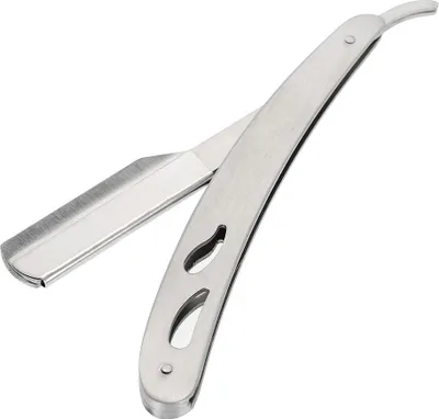 Produktbild von Professioneller, klappbarer Rasiermesserhalter aus Edelstahl, Bartrasiererhalter, Haarentfernungswerkzeug Nr. 1