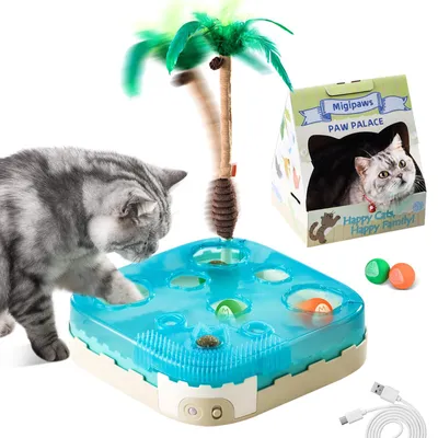 7-in-1 interaktives Katzenspielzeug mit Bewegungssensor & LED