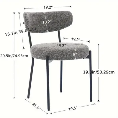 Produktbild von Esszimmerstuhl - Küchenstuhl - Stuhl - Schalenstuhl - Ohne Armlehnen - Gepolsterte Sitzfläche - Metallgestell