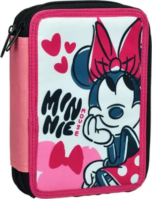 Produktbild von Disney Minnie Federmäppchen 2 Etagen gefüllt Rosa
