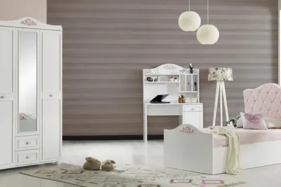 Obrázok produktu pre Moderná spálňová zostava s posteľou, skriňou a písacím stolom