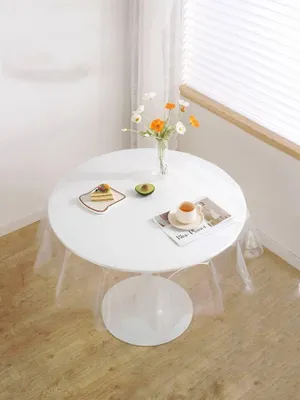 Productafbeelding van Transparante tafelkleed van PVC met een diameter van 180 cm