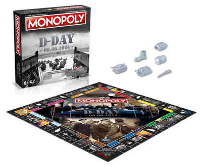 Produktbild von Winning Moves Monopoly D-Day – Gesellschaftsspiel – Brettspiel – QUADRILINGUE –
