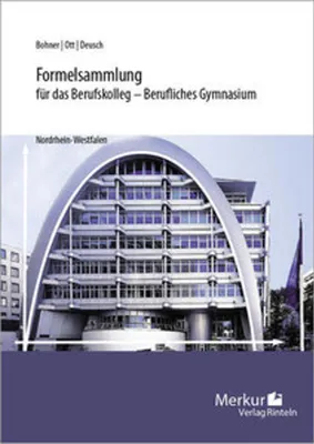 Produktbild von Formelsammlung für das Berufskolleg