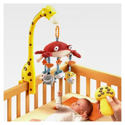 Produktbild von TUMAMA Mobiles Baby mit Musik und Licht, drehbares und abnehmbares hängendes Mobile für Babys von 0–12 Monaten