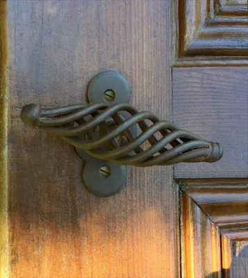 Produktbild von Fenstergriff Antik Griff Schmiedeeisen gezwirbelt Kreuzgriff Fensterolive