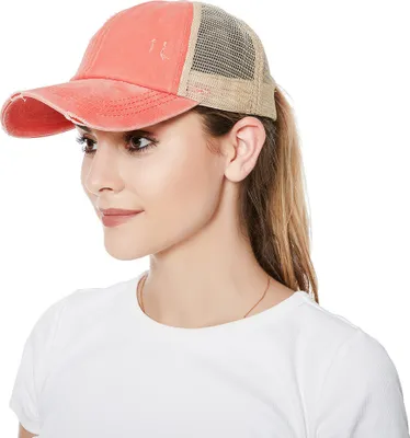 Produktbild von INF Vintage Cap – Washed & Distressed Design Rot