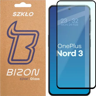 Produktbild von Bizon Glass Edge 2 Panzerglas für OnePlus Nord 3, Schwarz