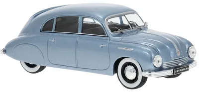 Obrázek produktu pro Model auta Tatra T600 Tatraplan, světle modrá barva, rok 1950.
