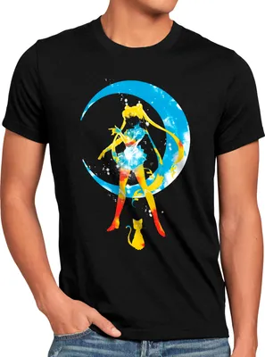 Produktbild von BaumwolleCloud Moon Inked Herren T-Shirt anime manga cosplay crystal