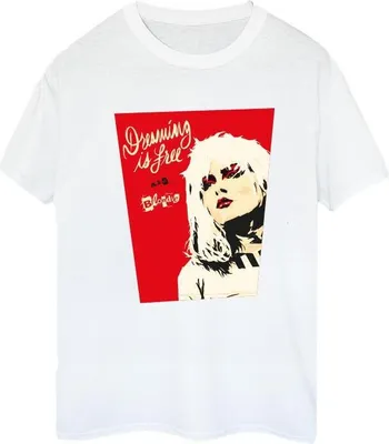 Image de Blondie - "Dreaming Is Free" T-shirt pour femme BI22667 (XL) (Blanc)
