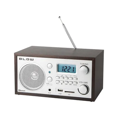 Image de BLOW Bluetooth Radio AM/FM USB SD AUX, brun, modèle RA2, qualité d'origine