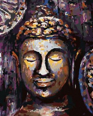 Zdjęcie produktu dla Zuty - Painting by Numbers - BUDDHA IN COLOURS, 40x50 cm, bez ramy i bez wyłączania płótna