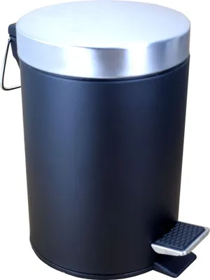 Produktbild von Kosmetik Treteimer 5L mit Fußpedal 20,5 x 28 cm Mülleimer aus Metall
