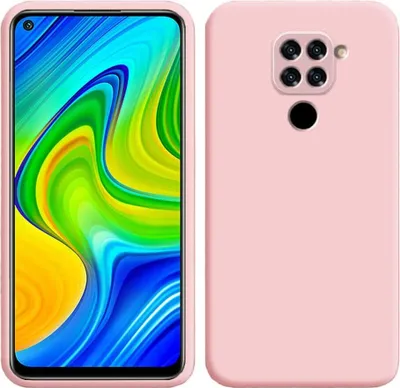 Image de Etui pour Xiaomi Redmi Note 9, étui de protection en silicone souple en caoutchouc liquide Rose