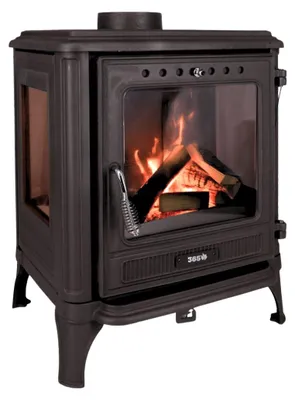 Produktbild von 365® Kaminofen Ferrox 55 Panorama 7 kW Gusseisen A+