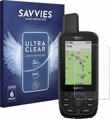 Produktbild von 6x Für Garmin GPSMAP 66sr Schutzfolie Savvies Displayschutz Display Schutz Folie Klar Transparent