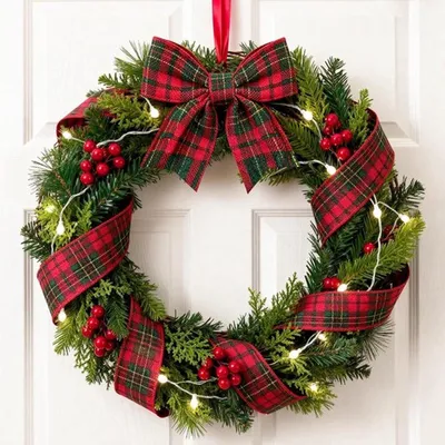 Jute Band mit Draht, 6,3 cm breit, 10 m Jute Band für Weihnachtsdekoration, Geschenke und DIY Schleifen, Rot und Grün