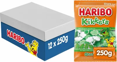 Produktbild von HARIBO - Candy Haribo Frogs Bag 250gr | Tasche A 250 Gramm | 12 Stücke