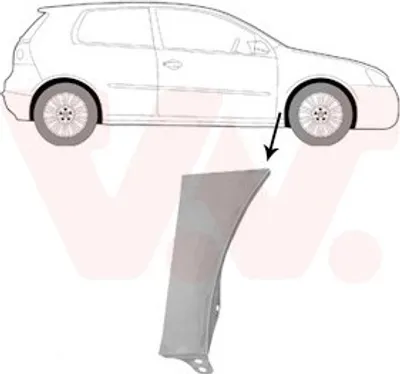 Produktbild von VAN WEZEL 5894156 Kotflügel Vorne Rechts Unten für VW Golf V Schrägheck (1K1)