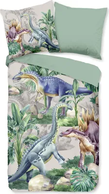 Produktbild von Duvet cover Good Morning 135x200 + 1* 80x80 cm - dinosaurs