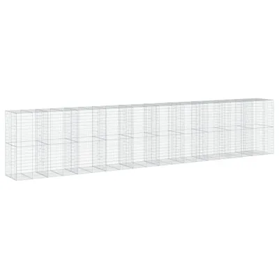 Produktbild von Gabione mit Deckel 1000x100x200 cm Verzinktes Eisen