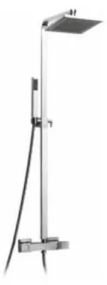 Produktbild von Demm Duschsystem mit Thermostat mit Handbrause und eckigem Brausekopf 20cm 15 x 1, 29440.024.C