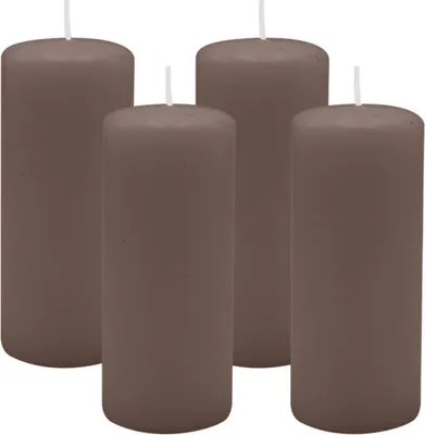 Produktbild von 4er Set Adventskranzkerzen Mocca Ø 50 x 120 mm