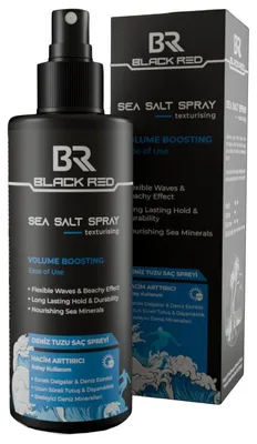 Produktbild von BLACK RED Sea Salt Spray 200 ml, Volumen-Spray mit Meersalz für Beach-Waves, Textur, mittleren Halt und UV-Filter