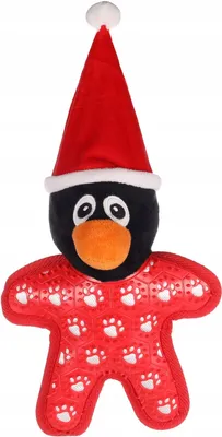 Image de Flamingo Jouet Pingouin pour Chien Noël Squeaker TPR