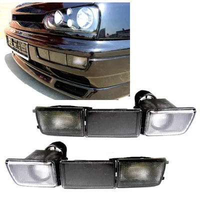 Für VW Golf 3 III MK3 2x Frontblinker Blinker Blenden Nebelscheinwerfer SCHWARZ in der Farbe SCHWARZ von Goingfast