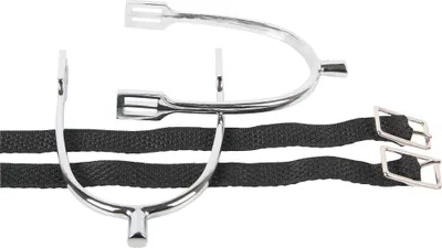 Produktbild von Harrys Horse Stabsporen verchromt mit Riemen , Längen Sporen:D30