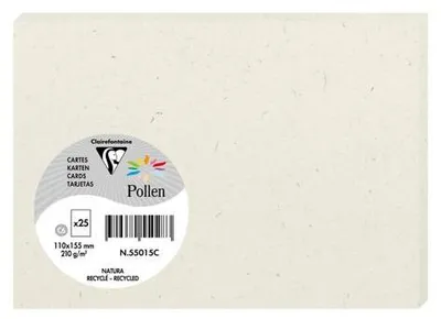 Obrázok produktu pre Pollen by Clairefontaine 55015C Pollen by Clairefontaine Karte C6, Natura