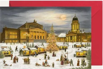 Produktbild von Miniadventskalender Gendarmenmarkt Berlin im Grußkartenformat