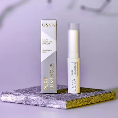 Produktbild von Usva Feuchtigkeitsspendender Lippenbalsam Pure Luminous ohne Duftstoffe 4 g