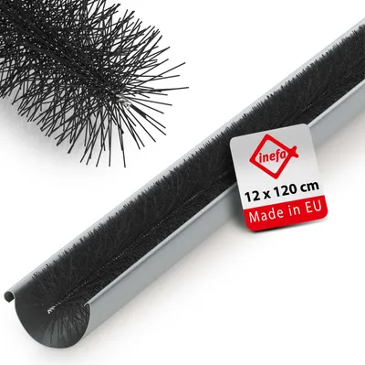 Produktbild von Rinnenraupe B.100-125mm L.1,2m schwarz PROTEKTOR