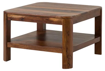 Immagine prodotto di MASSIVMOEBEL24 | tavolino da salotto in legno di Sheesham / Acacia 70x70x45 noce cerato TORONTO #206