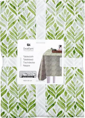 Produktbild von Dekorative Tischdecke 180x130cm mit Blattmotiv Wasserdicht, elegant