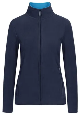 Productafbeelding van Promodoro - Damesjas, fleecevoering, model LT6267 (maat M) (marineblauw/aqua)