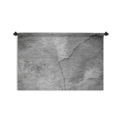 Produktbild von MuchoWow® Wandteppich Wandbehang Beton - Industriell - Grau - Weiß - Vintage 120x80 cm Tapisserie Dekoration Wandtuch - Wanddekorationen - Wandtücher