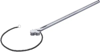 Immagine prodotto di Chiave a catena da 48 pollici - chiave a catena reversibile per tubi - diametro 13,4 pollici - strumento professionale per l'installazione e la riparazione di tubi