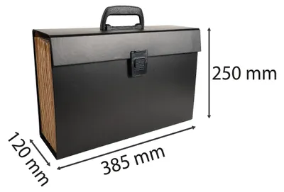 Produktbild von Exacompta Dokumententasche mit Griff 20 Fächer DIN A4 schwarz