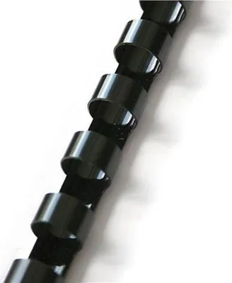 Produktbild von GBC CombBind Plastikbinderücken, schwarz, 6mm (100), Schwarz, 25 Blätter, Polyvinylchlorid (PVC), A4, 6 mm, 220 g