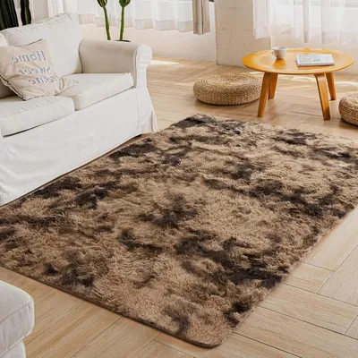 Produktbild von Hochflor Teppich Shaggy Super weich Braun 160 x 230 cm